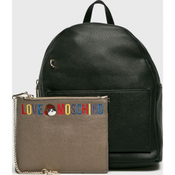 Love Moschino - Plecak. Szare plecaki damskie Love Moschino, z materiału. Za 999,90 zł.