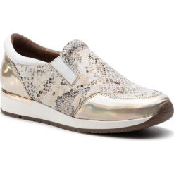 Sneakersy NESSI - 17224 Beż. Brązowe półbuty damskie Nessi, ze skóry. W wyprzedaży za 219,00 zł.