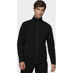Bluza męska BLM301 - głęboka czerń. Bluzy męskie s, bez wzorów, z dzianiny, bez kołnierzyka, bez rękawów, bez kaptura. Za 139,99 zł.