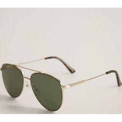 Mango - Okulary Olivia. Zielone okulary przeciwsłoneczne damskie Mango. W wyprzedaży za 71,90 zł.