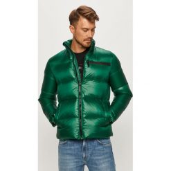 Trussardi Jeans - Kurtka puchowa. Czarne płaszcze męskie Trussardi Jeans, s, bez wzorów, z jeansu, krótkie, bez kaptura. Za 1349,00 zł.