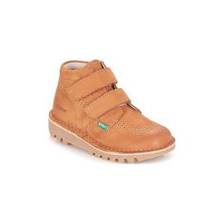 Kozaki Dziecko Kickers NEOVELCRO. Pomarańczowe kozaki dziewczęce marki Kickers. Za 263,20 zł.