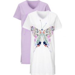 Cellbes Koszula nocna 2 Pack Fioletowy biały female fioletowy/biały 34/36. Białe koszule nocne damskie Cellbes, z nadrukiem, bez rękawów. W wyprzedaży za 89,00 zł.