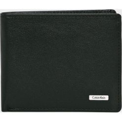 Calvin Klein - Portfel skórzany. Czarne portfele męskie Calvin Klein, z materiału. Za 249,90 zł.