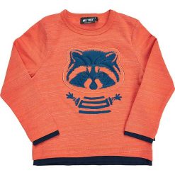 Koszulka w kolorze pomarańczowym. Brązowe t-shirty chłopięce z długim rękawem MeToo, z nadrukiem. W wyprzedaży za 47,95 zł.