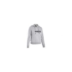 Bluza z kapturem Gym & Pilates damska. Szare bluzy damskie Adidas, s, bez wzorów, z bawełny, bez rękawów, z kapturem. Za 239,99 zł.