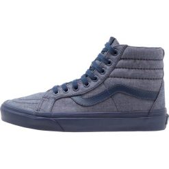 Vans SK8 REISSUE Tenisówki i Trampki wysokie navy. Niebieskie tenisówki damskie marki Vans, ze skóry ekologicznej. W wyprzedaży za 169,50 zł.