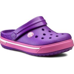 Klapki CROCS - Crocband II.5 Clog Kids 12837 Neon Purple/Neon Magenta. Fioletowe sandały dziewczęce Crocs, z tworzywa sztucznego, bez zapięcia. Za 129,00 zł.
