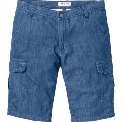 Bermudy dżinsowe z letniego denimu Regular Fit bonprix niebieski "stone”. Niebieskie jeansy męskie bonprix, na lato, m, bez wzorów. Za 89,99 zł.
