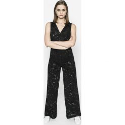Desigual - Kombinezon Donna. Czarne kombinezony damskie Desigual, na co dzień, s, bez wzorów, z wiskozy, casualowe, bez kołnierzyka, z długim rękawem, długie. W wyprzedaży za 149,90 zł.