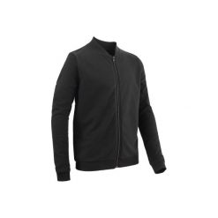 Bluza 100 Gym. Czarne bluzy chłopięce rozpinane DOMYOS. Za 29,99 zł.