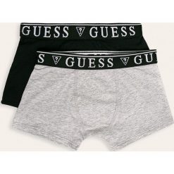 Guess Jeans - Bokserki dziecięce 113-166 cm (2 pack). Czarne majtki chłopięce Guess Jeans, z aplikacjami, z elastanu. Za 99,90 zł.