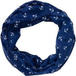 Szal koło "Kotwice" bonprix niebiesko-biały. Niebieskie szaliki damskie marki bonprix. Za 44,99 zł.