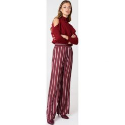 NA-KD Szerokie spodnie z wysokim stanem - Pink,Red,Multicolor. Czerwone spodnie z wysokim stanem NA-KD, z poliesteru. Za 121,95 zł.