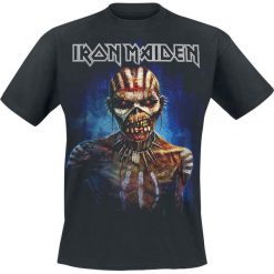 Iron Maiden Axe Ed Europe 2017 T-Shirt czarny. Czarne koszulki męskie marki Iron Maiden, m, z nadrukiem, z okrągłym kołnierzem. Za 62,90 zł.