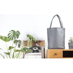 Shopper XL torba szara codzienna. Szare torby damskie na zakupy Pakamera, bez wzorów, na ramię, bez dodatków. Za 155,00 zł.