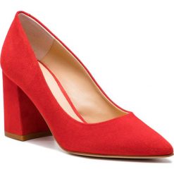 Półbuty SOLO FEMME - 75403-89-G13/000-04-00 Czerwony. Czerwone półbuty damskie Solo Femme, bez wzorów, ze skóry, eleganckie, bez obcasa, na obcasie, bez zapięcia. W wyprzedaży za 239,00 zł.