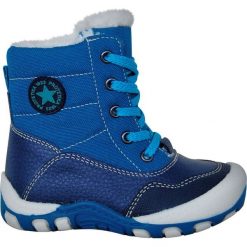 Protetika buty zimowe chłopięce Talbot 20 niebieskie. Niebieskie buty chłopięce zimowe Protetika, ze skóry, bez zapięcia. Za 199,00 zł.