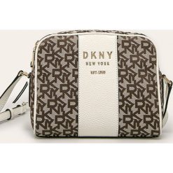 Dkny - Torebka. Pomarańczowe listonoszki damskie DKNY, w paski, z poliesteru, małe, bez dodatków. Za 779,90 zł.