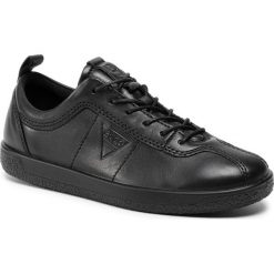 Sneakersy ECCO - Soft 1 W 40050301001 Black. Czarne półbuty damskie ecco, ze skóry. W wyprzedaży za 349,00 zł.