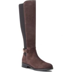 Oficerki TOMMY HILFIGER - Th Buckle High Boot FW0FW03065 Ebony 025. Niebieskie buty zimowe damskie marki Marc O'Polo, z polaru. Za 849,00 zł.