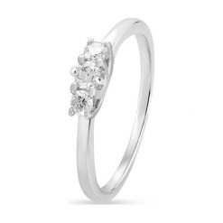 Złoty Pierścionek - złoto 585, Brylant 0,33ct. Żółte pierścionki damskie W.KRUK, z brylantem, złote. Za 5590,00 zł.