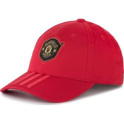 Czapka z daszkiem adidas - Mufc C40 Cap EH5080 Reared/Powered/Black. Czerwone czapki męskie Adidas, bez wzorów, z bawełny. Za 79,95 zł.