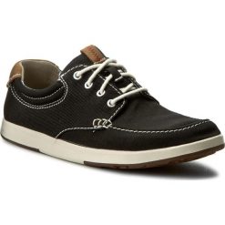 Derby męskie: Półbuty CLARKS - Norwin Vibe 261245807 Black Textile
