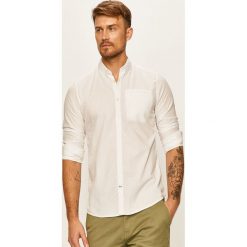 Tom Tailor Denim - Koszula. Białe koszule męskie TOM TAILOR DENIM, s, bez wzorów, z bawełny, eleganckie, button down, z długim rękawem. W wyprzedaży za 189,90 zł.