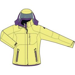 Kurtki damskie softshell: KILLTEC Kurtka damska Abeba żółta (19556)