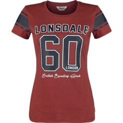 Bluzki asymetryczne: Lonsdale London Shardlow Koszulka damska czerwony