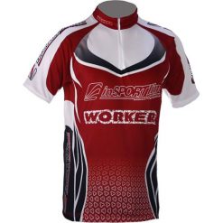 Odzież rowerowa męska: inSPORTline Koszulka rowerowa 1353 czerwona r. S