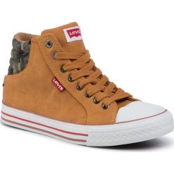 Trampki LEVI'S - VNEW0021S Camel. Pomarańczowe trampki chłopięce Levi's®, bez wzorów, z gumy, bez zapięcia. W wyprzedaży za 139,00 zł.