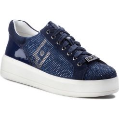 Sneakersy LIU JO - Kim 7 B68019 TX011 Blue 09361. Niebieskie sneakersy damskie Liu Jo, z zamszu. W wyprzedaży za 419,00 zł.