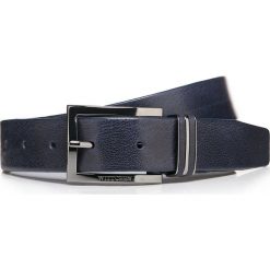 Pasek męski 85-8M-306-7. Niebieskie paski męskie Wittchen, w paski, z materiału, eleganckie. Za 139,90 zł.