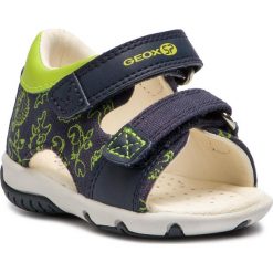 Sandały GEOX - B Sand.Elba B. A B92L8A 01054 C0749 M Navy/Lime. Niebieskie sandały chłopięce Geox, z materiału. W wyprzedaży za 139,00 zł.