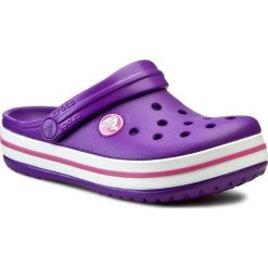Klapki CROCS - Crocband Kids 10998 Neon Purple/Neon Magneta. Fioletowe sandały dziewczęce Crocs, z tworzywa sztucznego, bez zapięcia. Za 139,00 zł.