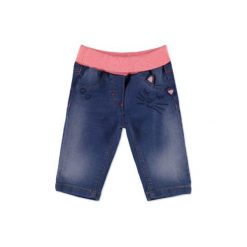 ESPRIT Girls Spodnie jeans washed denim. Szare spodnie niemowlęce marki Esprit, z bawełny. Za 85,00 zł.