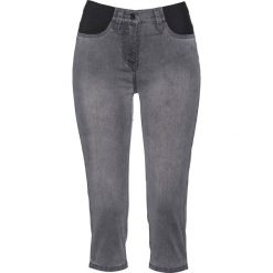 Rybaczki dżinsowe bonprix szary denim. Szare jeansy damskie bonprix. Za 99,99 zł.