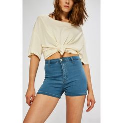 Tally Weijl - Szorty. Niebieskie szorty jeansowe damskie marki TALLY WEIJL, casualowe, z podwyższonym stanem. W wyprzedaży za 34,90 zł.