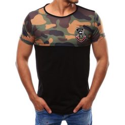 T-shirty męskie z nadrukiem: T-shirt męski z nadrukiem czarny (rx1965)