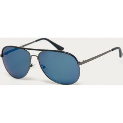 Guess Jeans - Okulary GF5013. Czarne okulary przeciwsłoneczne męskie Guess Jeans, z jeansu. W wyprzedaży za 399,90 zł.