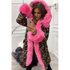 Kurtka damska BARBERA PINK. Różowe kurtki damskie Kurtka damska BARBERA PINK, s, moro. W wyprzedaży za 139,00 zł.