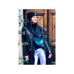 NERKA / TOREBKA MILI BELT BAG L - TURKUSOWA. Zielone nerki damskie Militu, w paski, z tkaniny, bez dodatków. Za 139,00 zł.