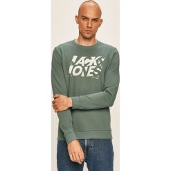 Jack & Jones - Bluza. Szare bluzy męskie Jack & Jones, s, z nadrukiem, z bawełny, z okrągłym kołnierzem, bez rękawów, bez kaptura. Za 129,90 zł.