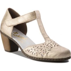 Półbuty damskie: Półbuty RIEKER - 40966-62 Beige/Nude/Gold