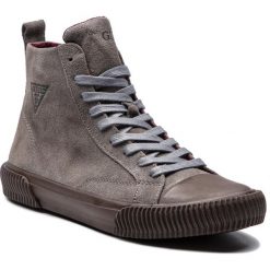 Trampki GUESS - FMBLK4 SUE12 ASH. Szare trampki męskie Guess, z aplikacjami, z gumy. Za 559,00 zł.