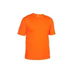 Koszulka myśliwska NAMIB 300 FLUO. Pomarańczowe koszulki męskie SOLOGNAC, xl, bez wzorów, z poliesteru, bez kołnierzyka, bez rękawów. Za 49,99 zł.