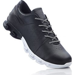 Sneakersy bonprix czarno-biały. Czarne sneakersy męskie bonprix, na sznurówki. Za 79,99 zł.
