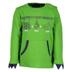 Blue Seven Bluzka Chłopięca 86 Zielona. Niebieskie bluzy chłopięce z nadrukiem marki Blue Seven, z bawełny. Za 52,00 zł.